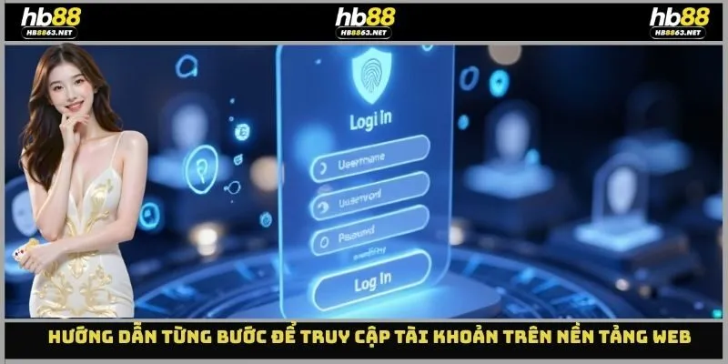 Hướng dẫn từng bước để truy cập tài khoản trên nền tảng web